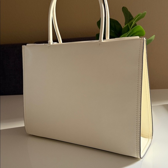 NWT , tory burch ella bio small tote warm white 145612 - Picture 12 of 16